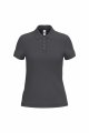 Dames Polo iDeal Basic Brand dark Grey